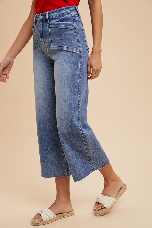 Annie Wear High Rise Wide Leg Jeans